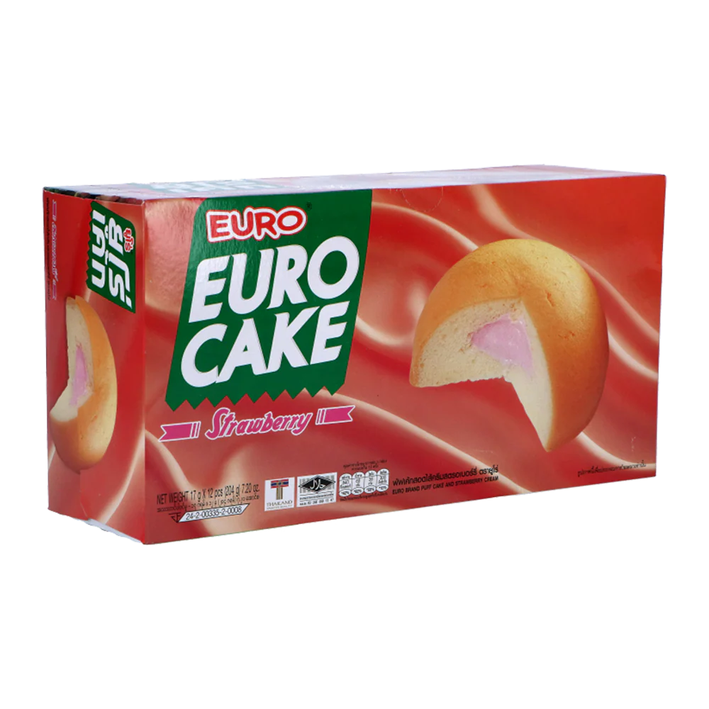 Euro Brand Strawberry Cake 17gx12