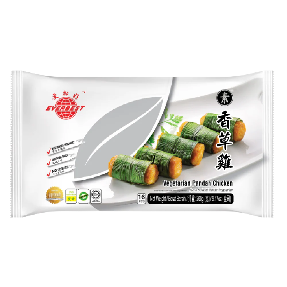 EVERBEST Vegetarian Pandan Chicken 260g (Frozen)