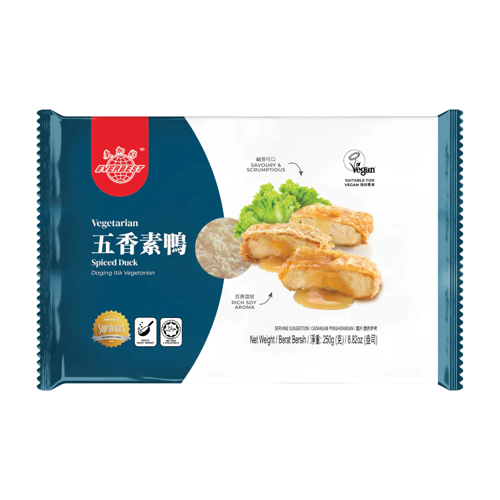 EVERBEST Vegetarian Spiced Duck 250g (Frozen)