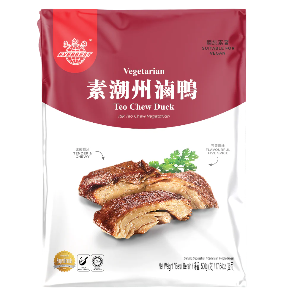 EVERBEST Vegetarian Teo Chew Duck 500g (Frozen)