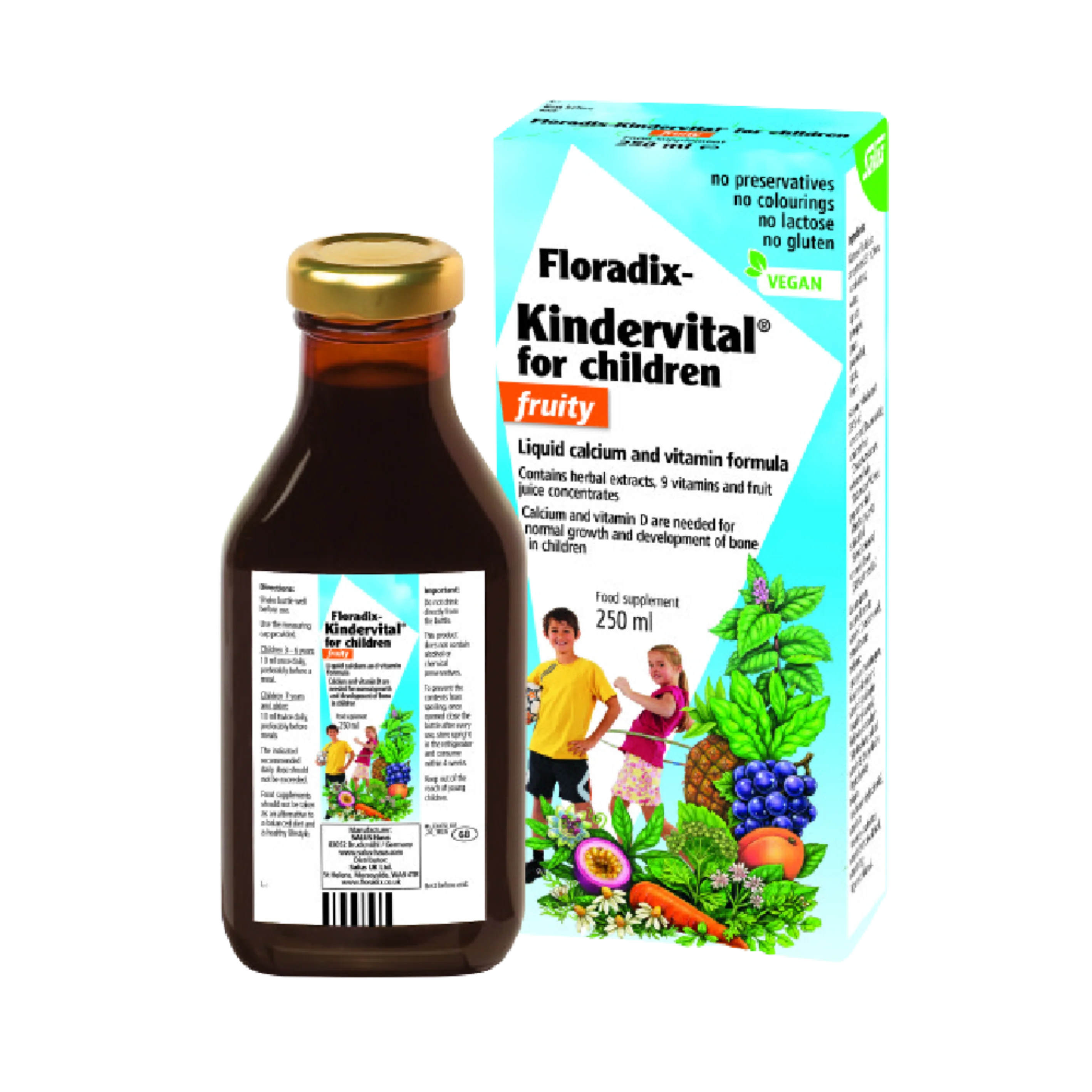 FLORADIX Kindervital Fruity Multivitamin Formula 250ML