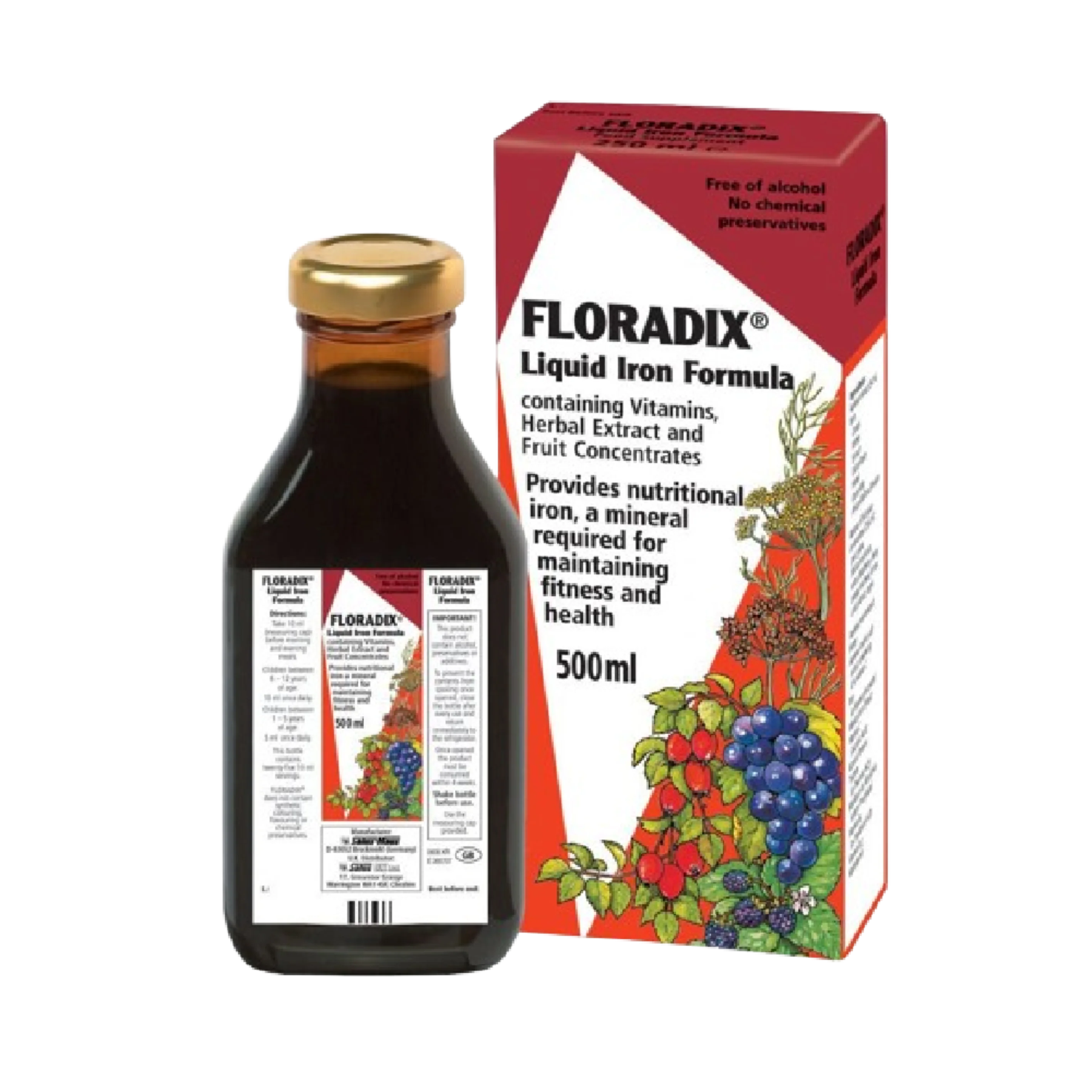 FLORADIX Liquid Iron Formula 500ML