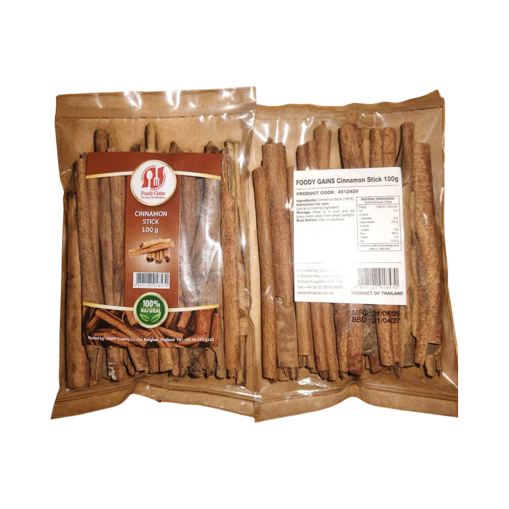 FOODY GAINS Cinnamon Stick 100g