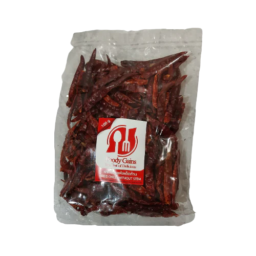 FOODY GAINS Dried Chilli Without Stem 100g
