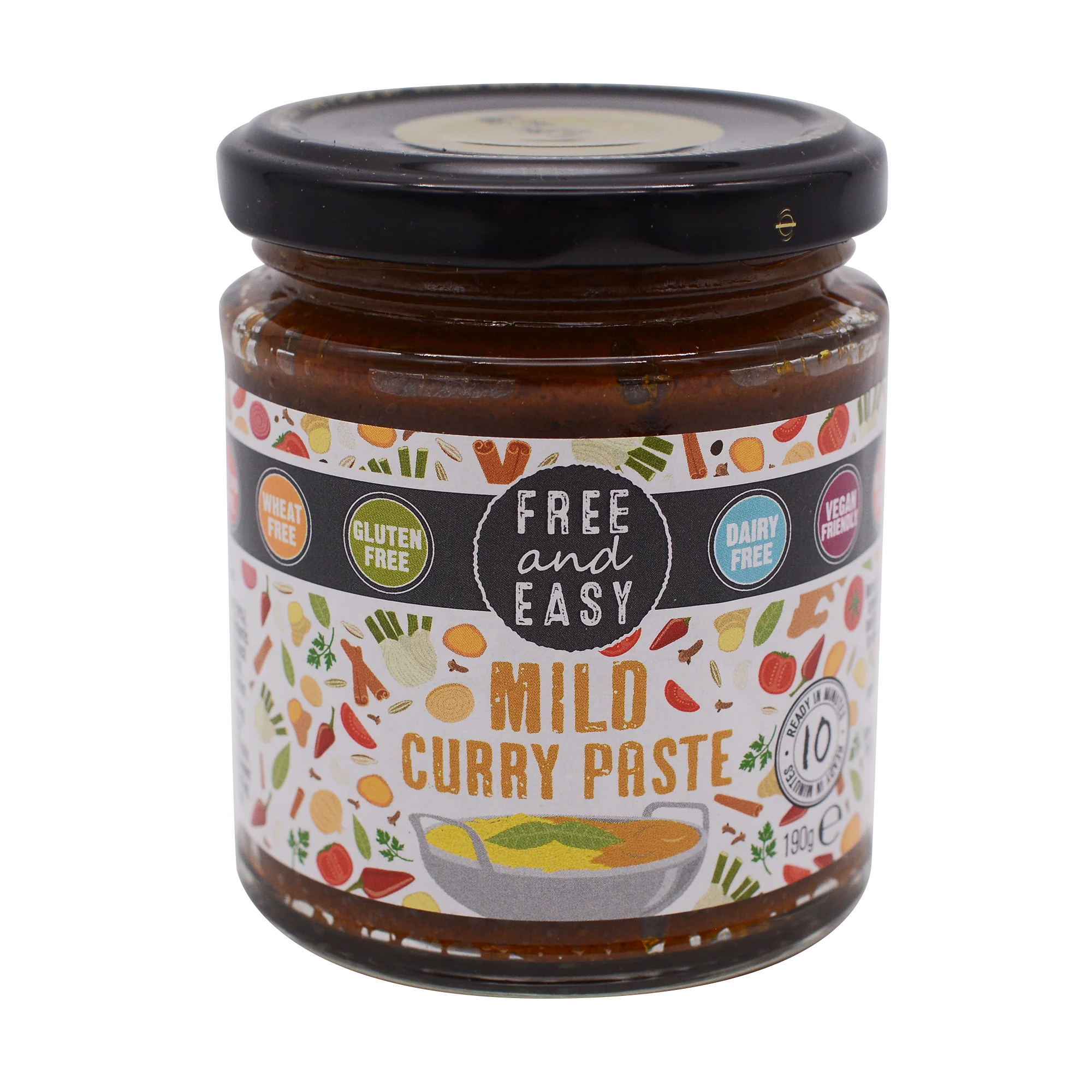 Free and Easy Organic Mild Curry Paste 190g