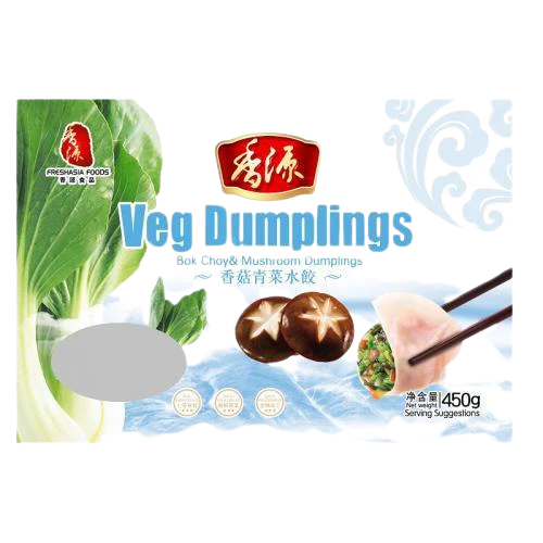 FRESHASIA Bok Choy And Mushroom Dumplings 450g
