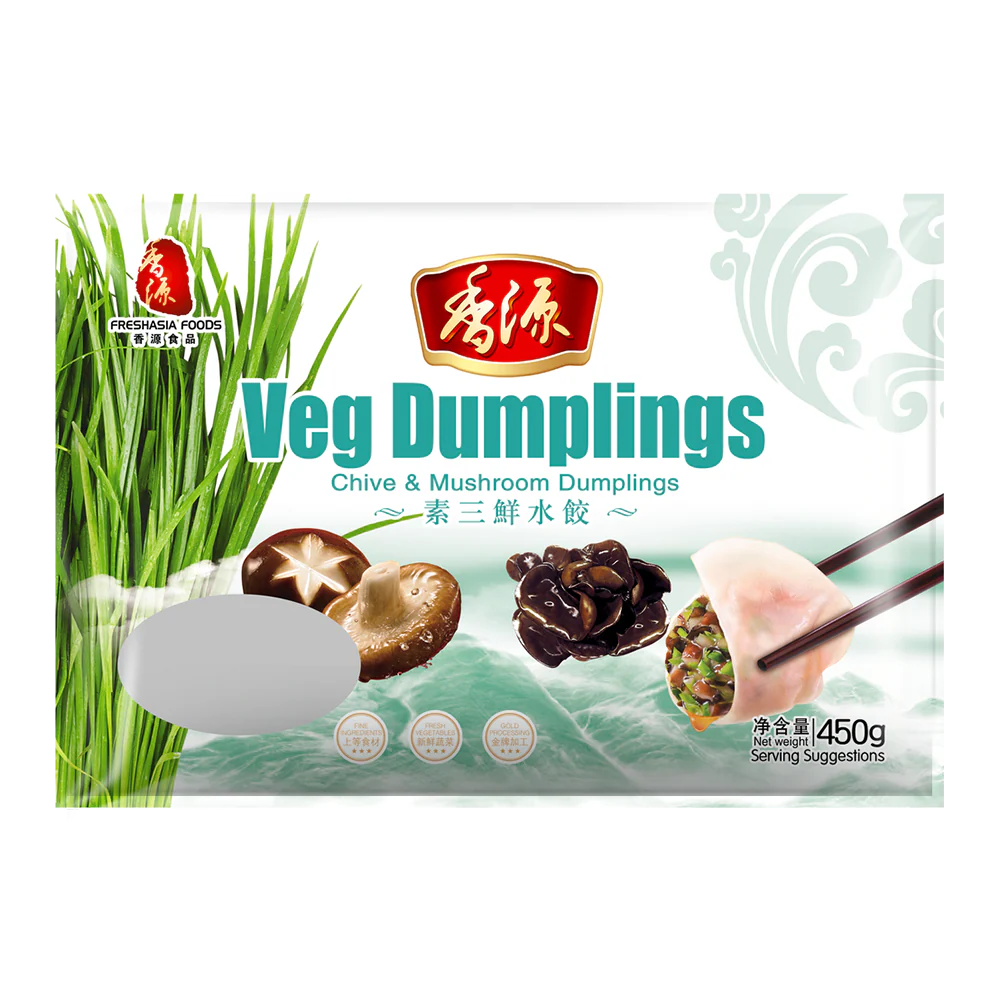 FRESHASIA Chive & Mushroom Dumplings 450g