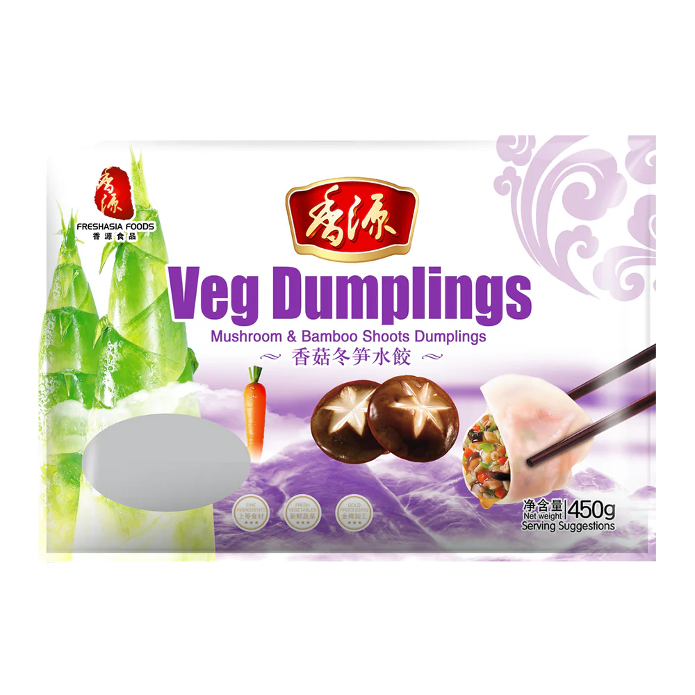 FRESHASIA Mushroom And Bamboo Shoot Dumplings 450g