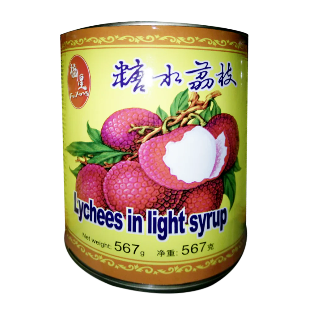 FU XING Lychees In Light Syrup 567g