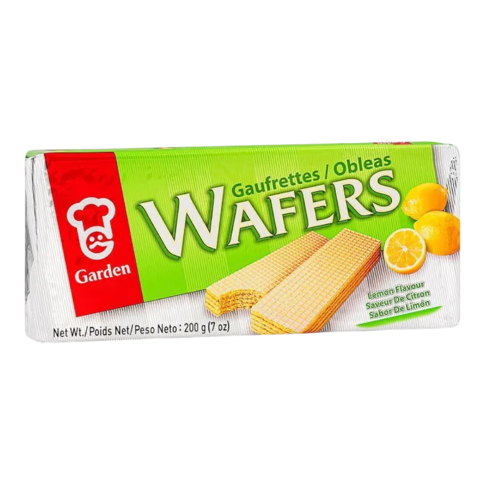 GARDEN Cream Wafers Lemon 200g (Case 12)