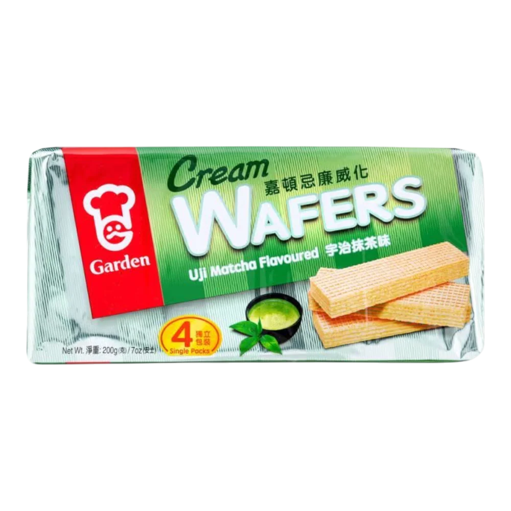 GARDEN Cream Wafers Uji Matcha 200g (Case 12)