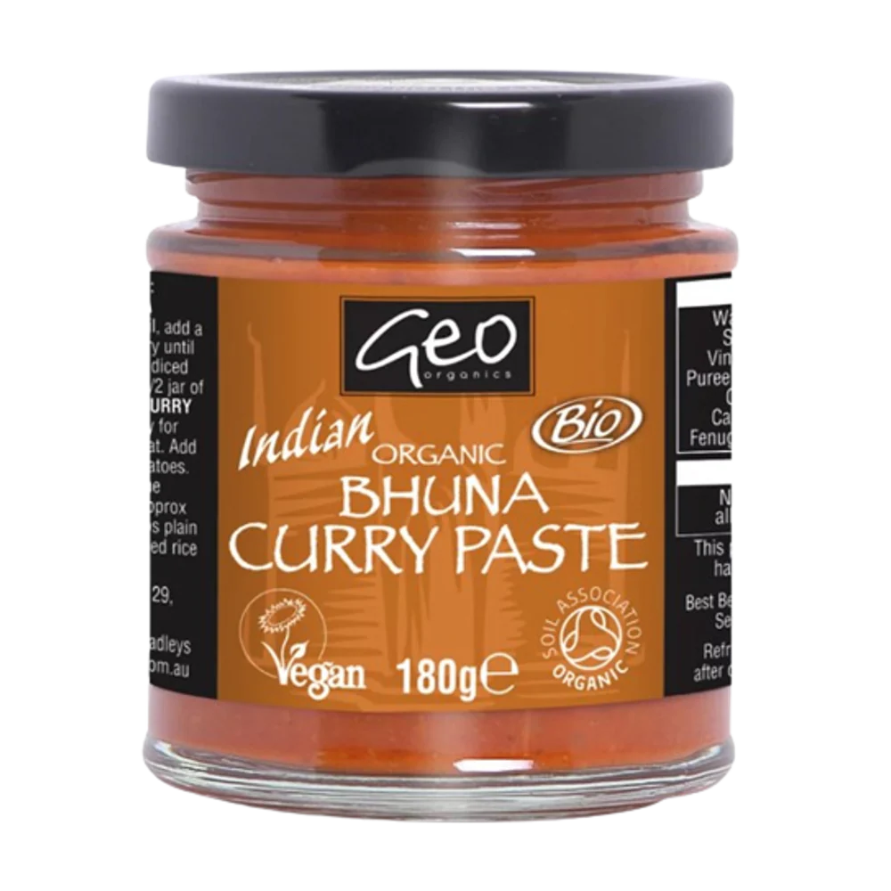 GEO ORGANICS Bhuna Curry Paste 180g