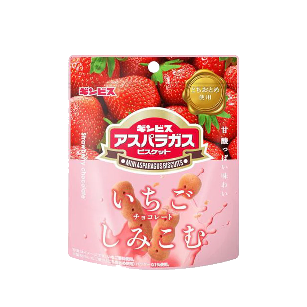 GINBIS Strawberry Choco Biscuit 37g