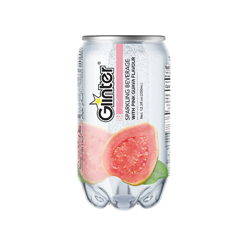GLINTER Pink Guava Sparkling Water 350ml