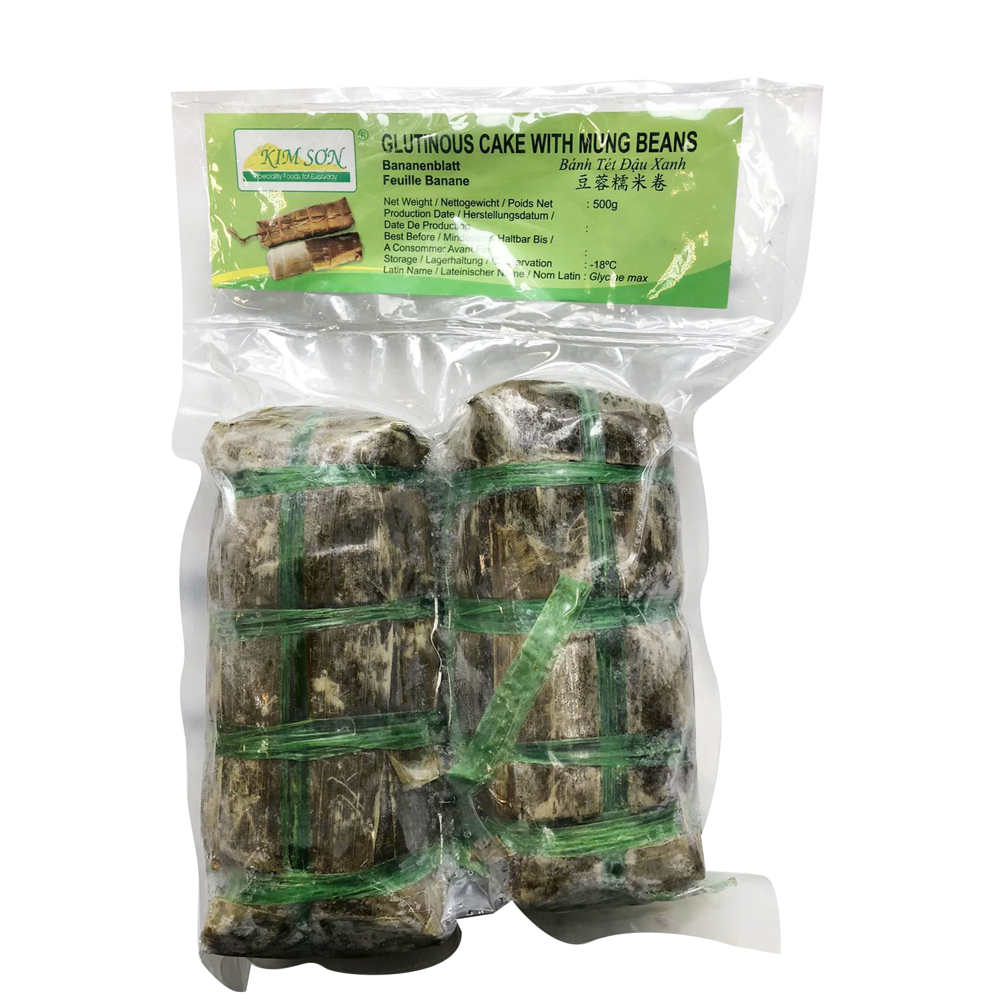 Glutinous Cake With Mung Beans 500g (Frozen)
