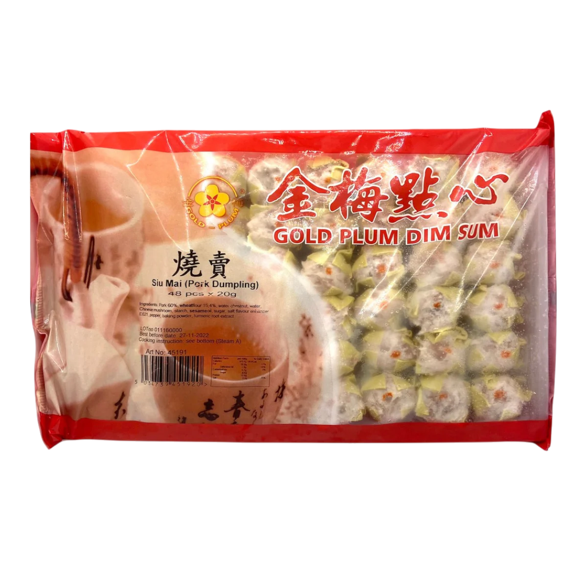 GOLD PLUM Dim Sum Siu Mai (Pork Dumpling 48pcs) 960g