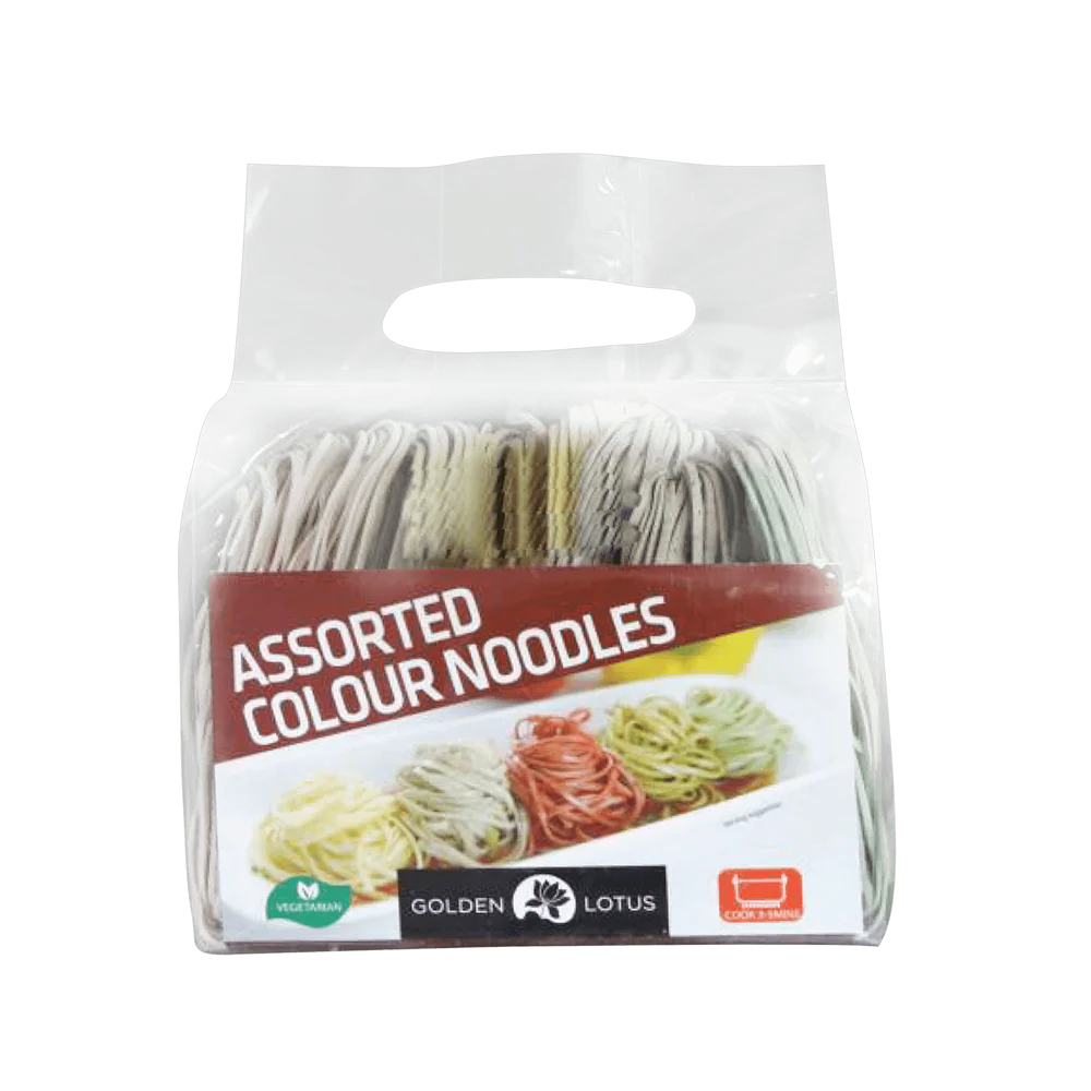 Golden Lotus Assorted Colour Noodles 400g