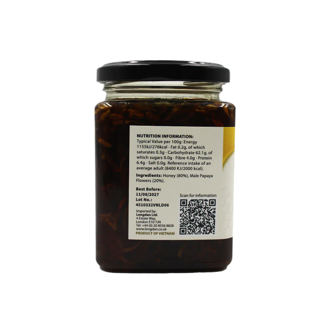 GOLDEN LOTUS Male Papaya Flowers With Honey 450g - Image 2