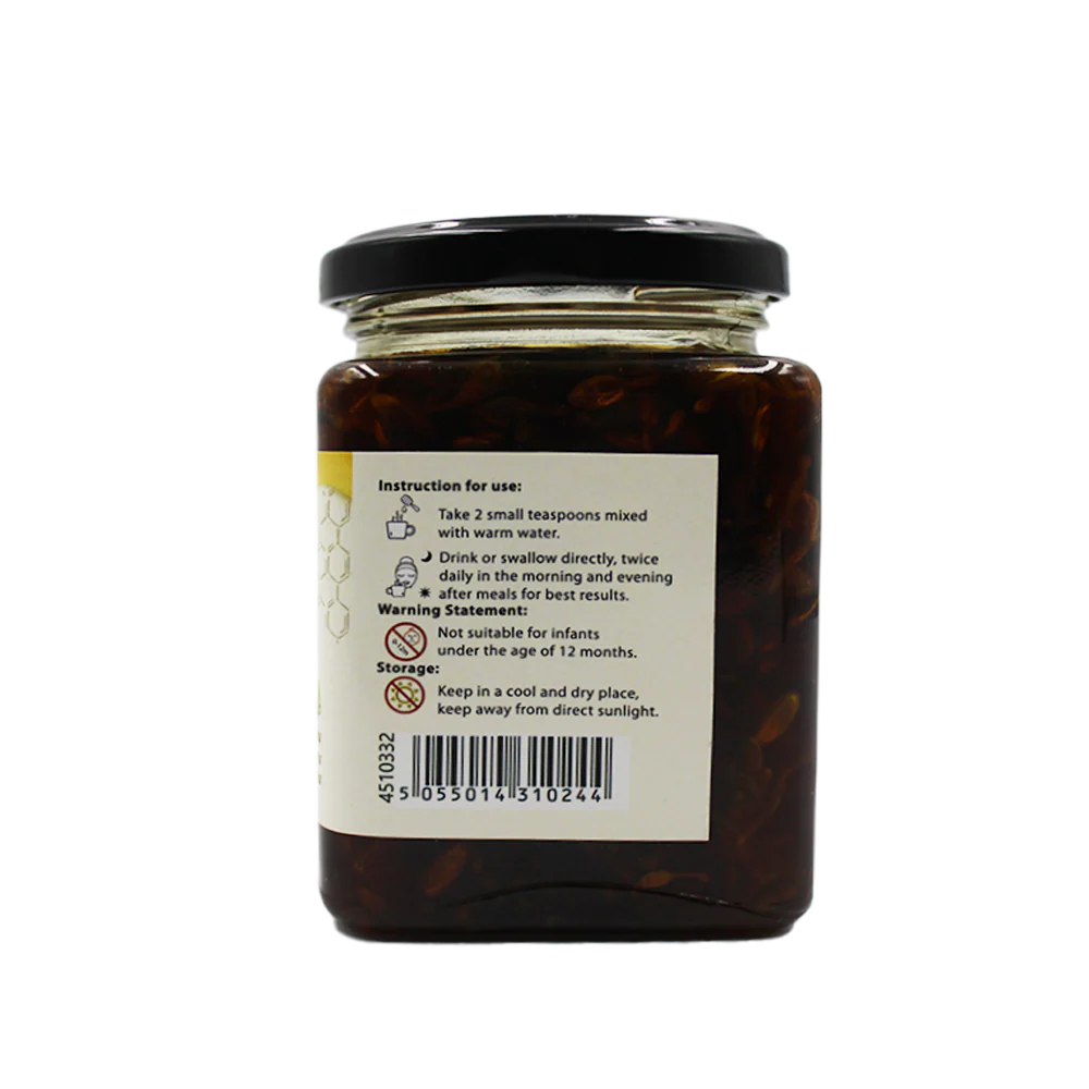 GOLDEN LOTUS Male Papaya Flowers With Honey 450g - Image 3