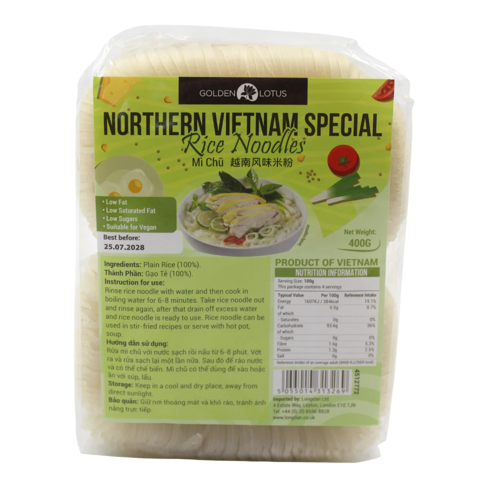 GOLDEN LOTUS Northern Vietnam Special Rice Noodles 400g