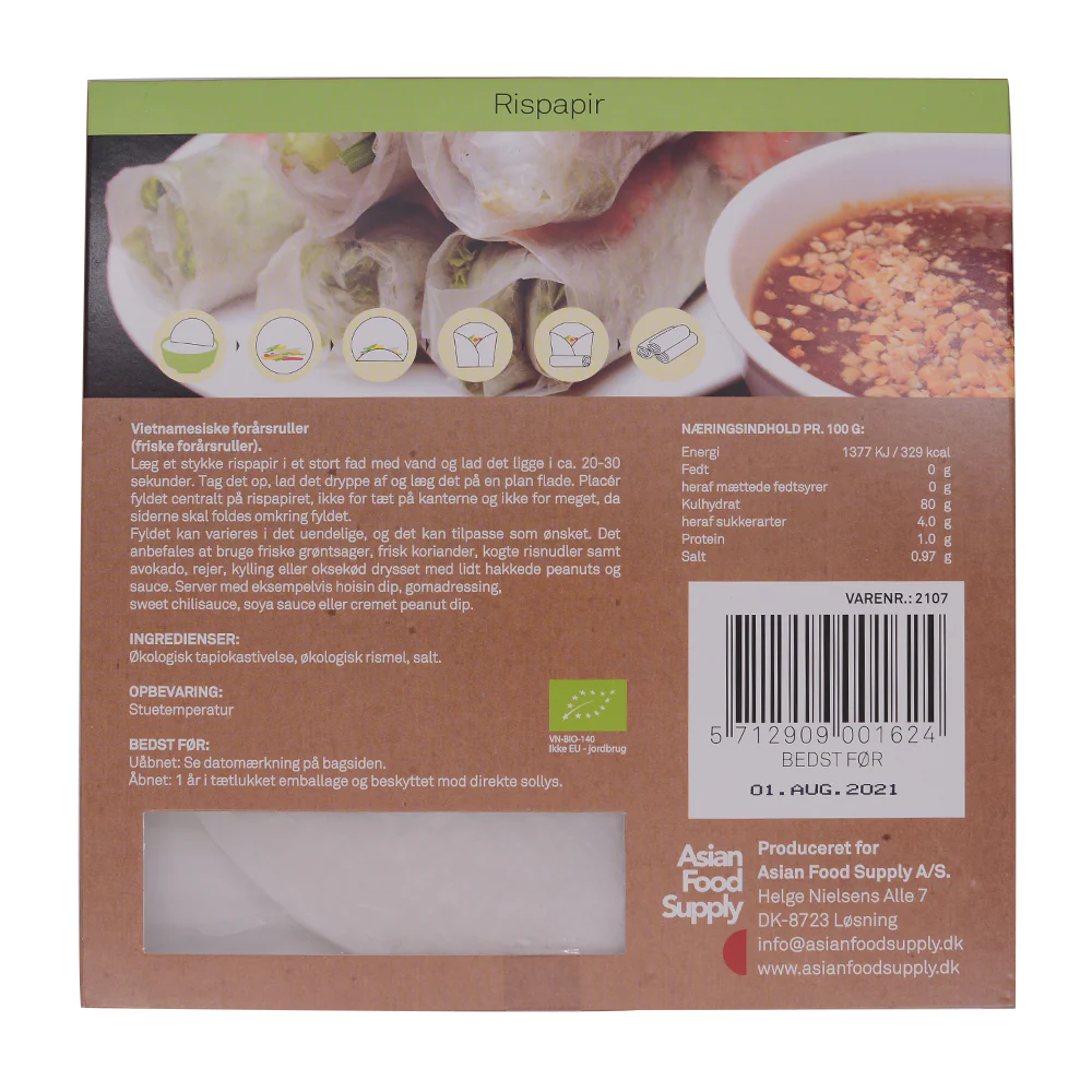 Golden Lotus Organic Rice Paper 175g - Image 2
