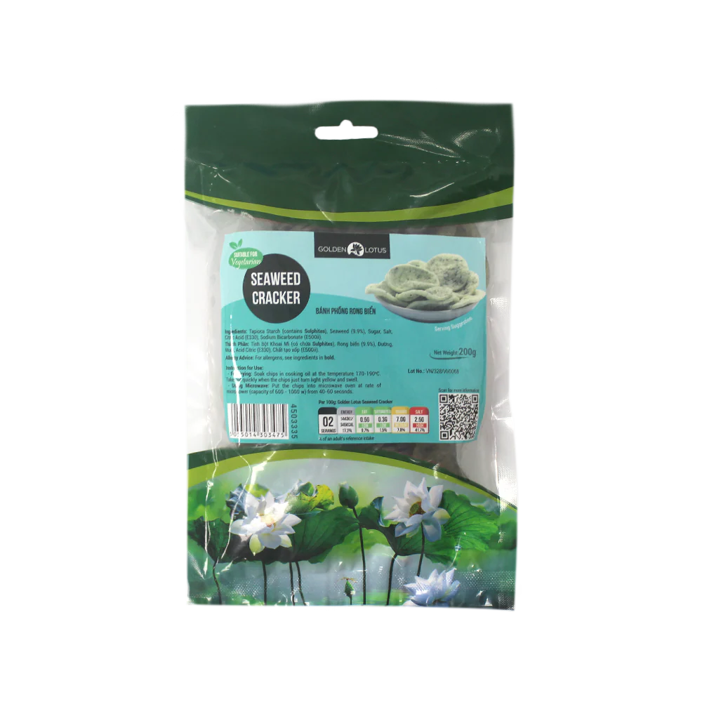 Golden Lotus Seaweed Cracker 200G