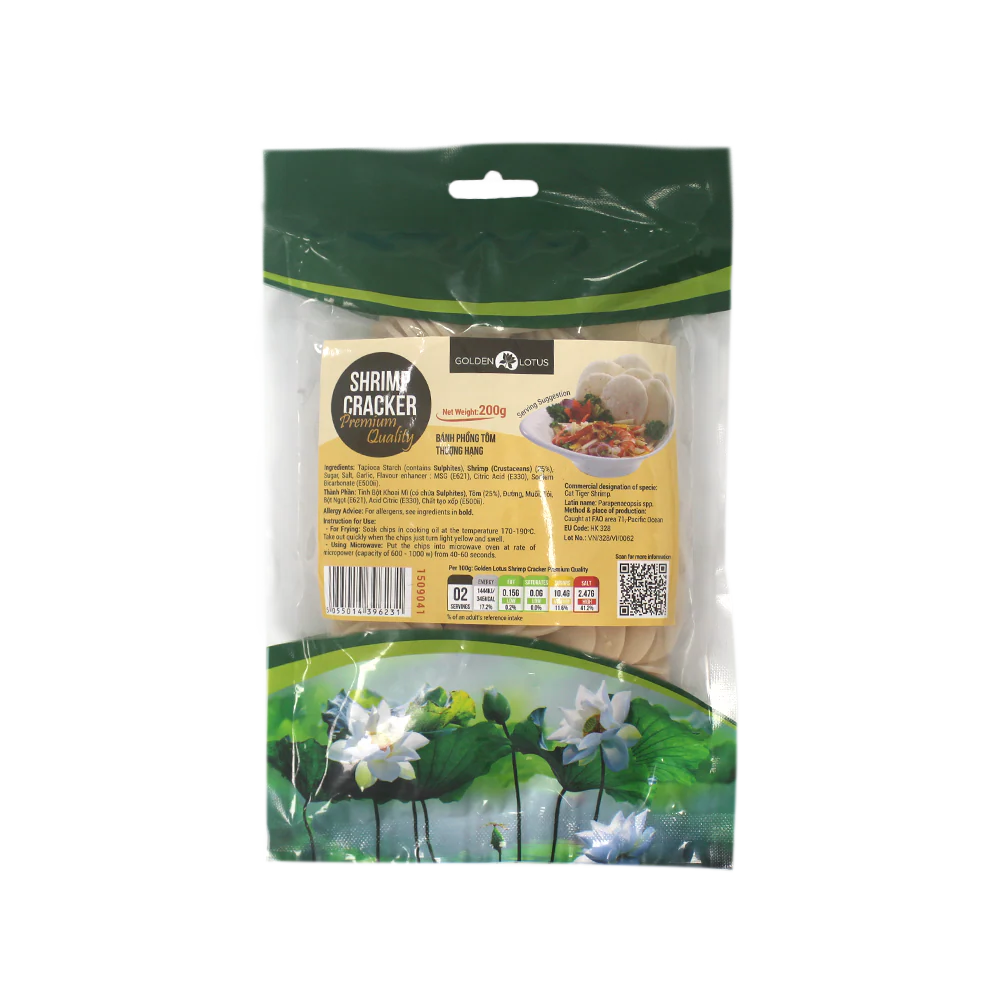 Golden Lotus Shrimp Cracker Premium 200g