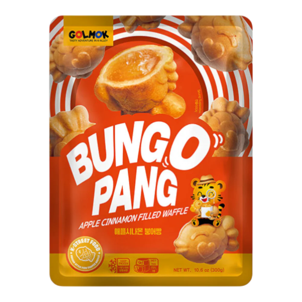 GOLMOK Apple Cinnamon Filled Waffle 300g (Frozen)