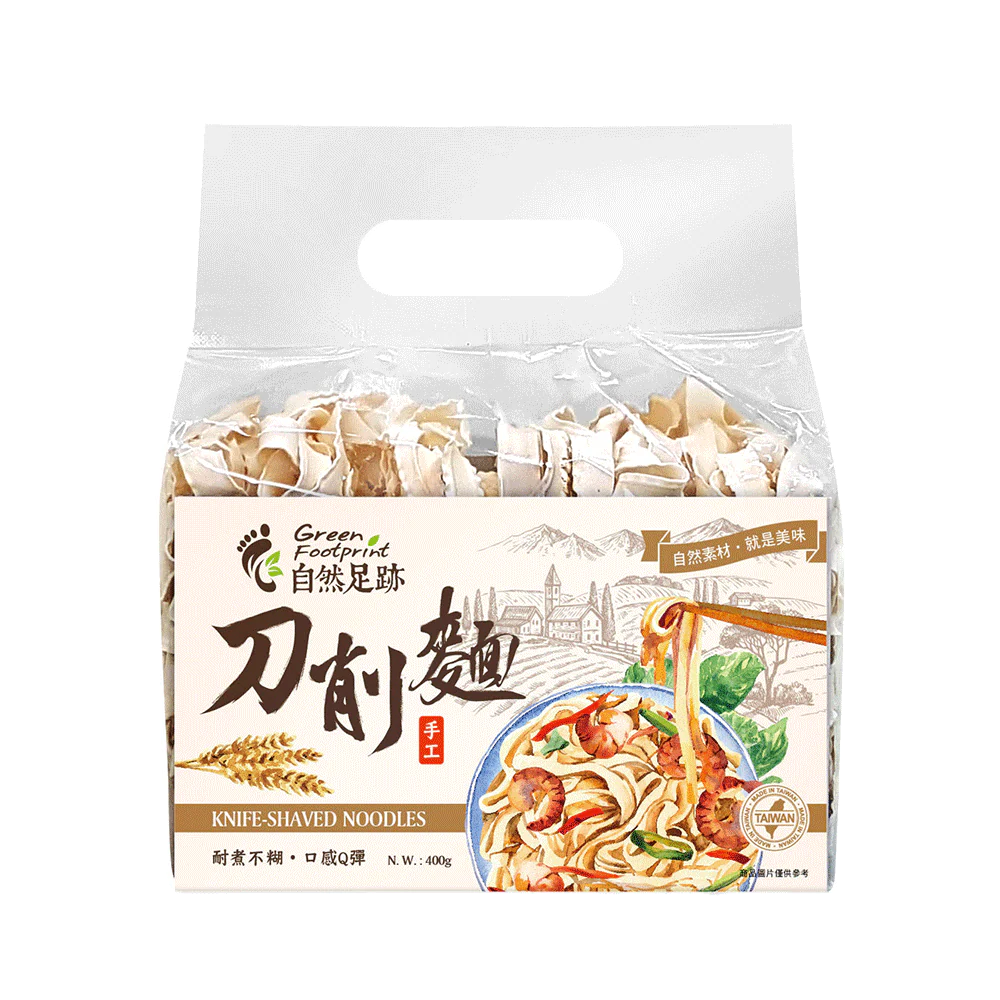 Green Footprint- Knife Shaved Noodle (Original) 400g