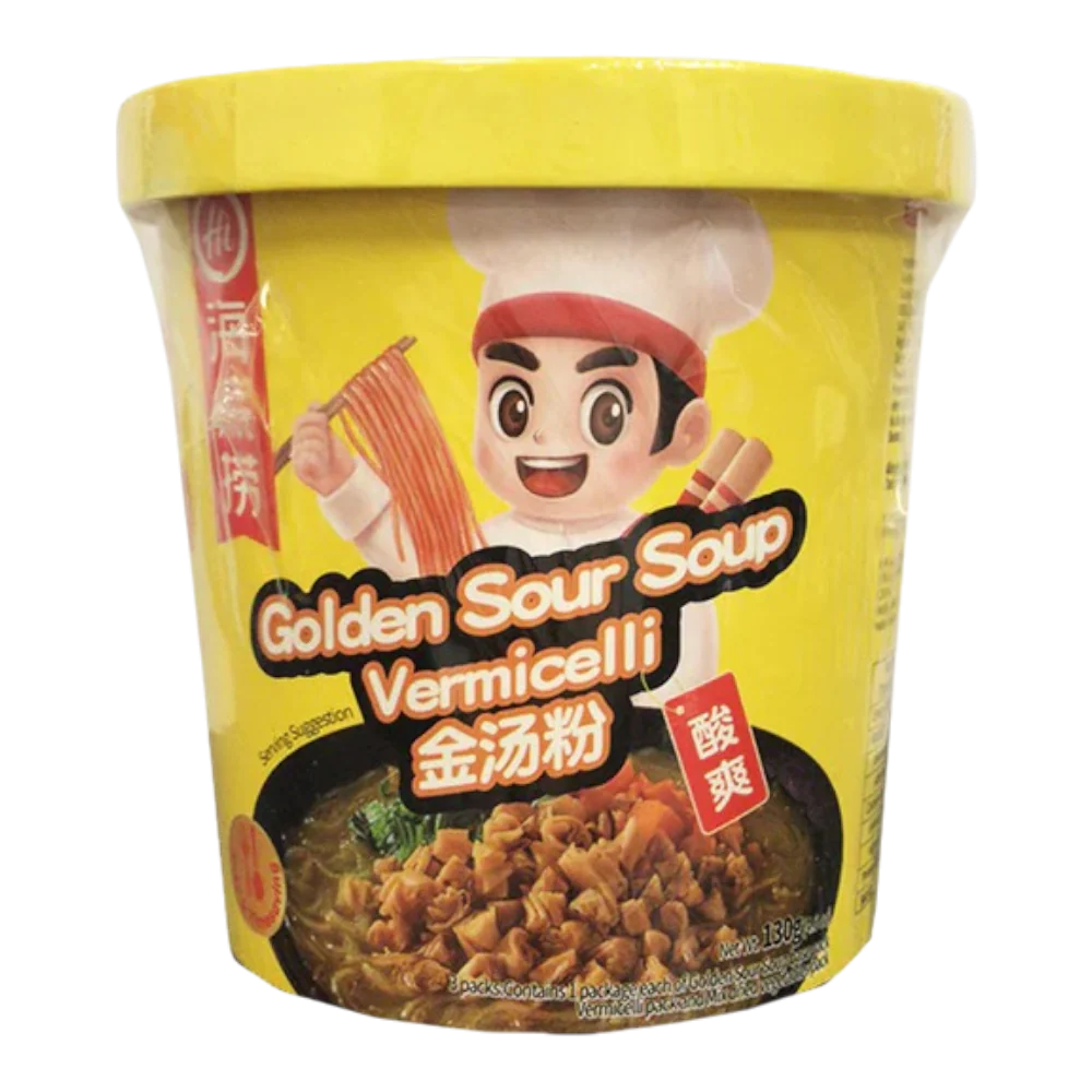 HAIDILAO Instant Cup Vermicelli (Golden Sour Soup Flavour) 130g (Case 12)