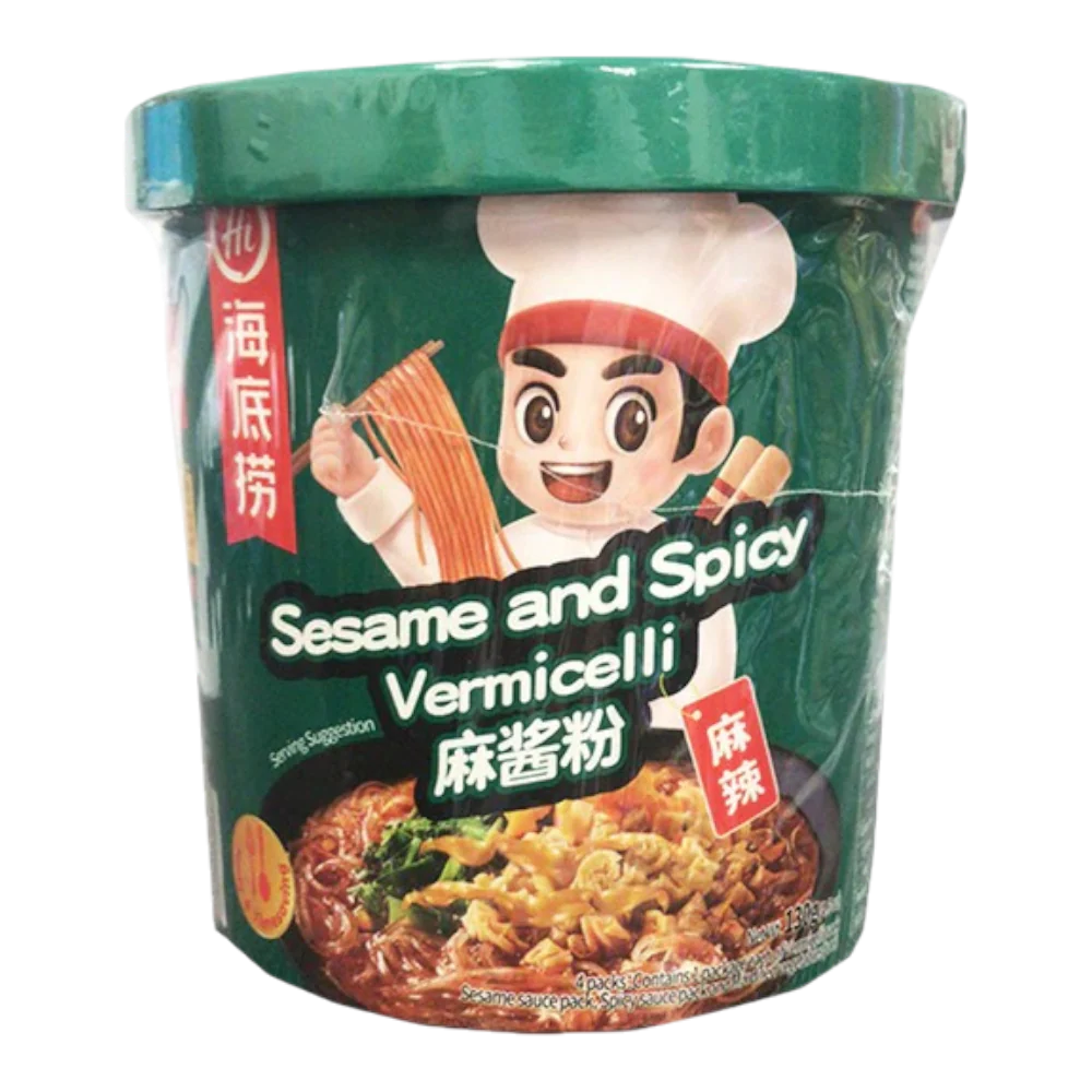 HAIDILAO Instant Cup Vermicelli (Sesame & Spicy Flavour) 130g (Case 12)
