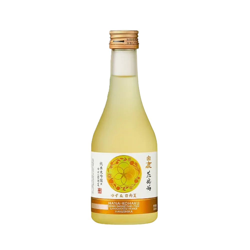HAKUSHIKA Hanakohaku Sake Yuzu & Hyuganatsu Flavor Acl 10.5% 300ml (Case 12)