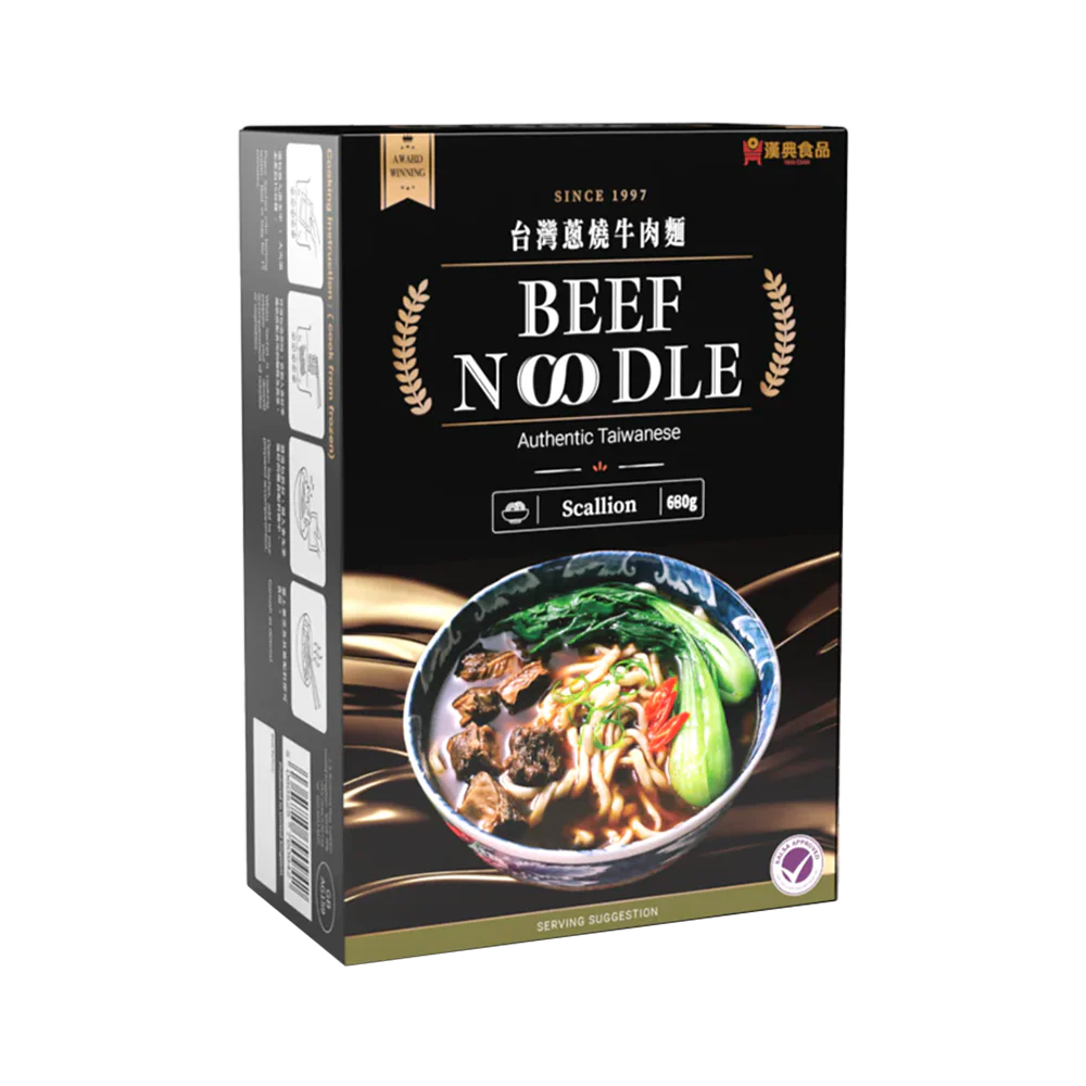 HAN DIAN Authentic Taiwanese Special Beef with Scallion Noodle 680g (Frozen)