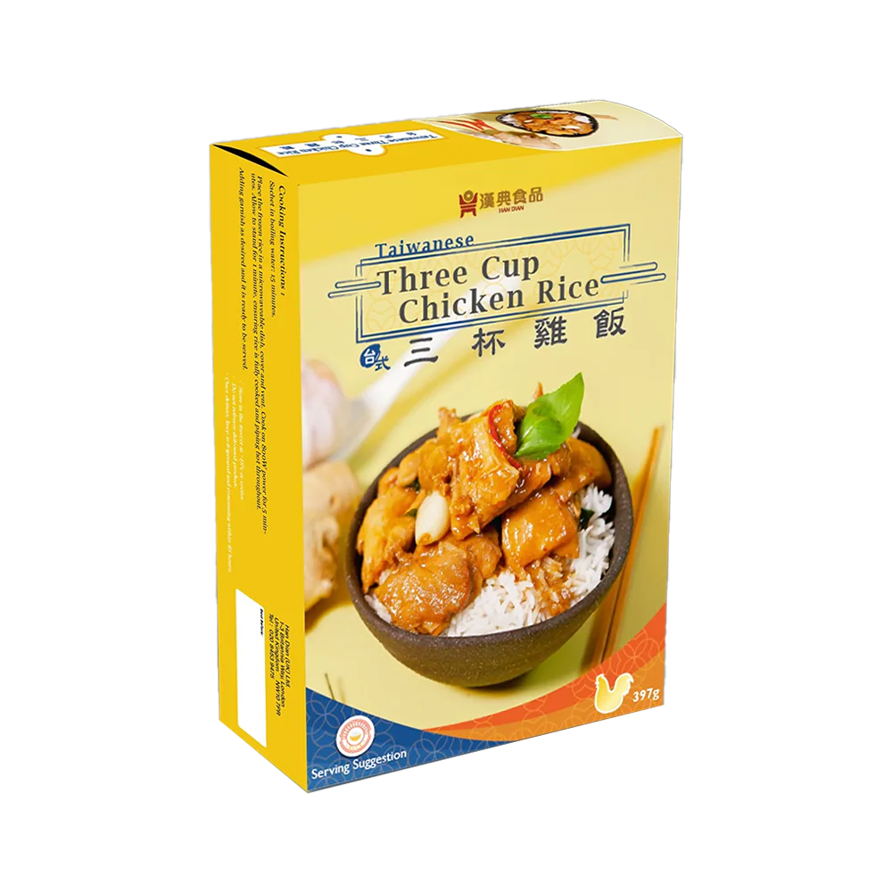 HAN DIAN Taiwanese Three Cup Chicken Rice 397g (Frozen)