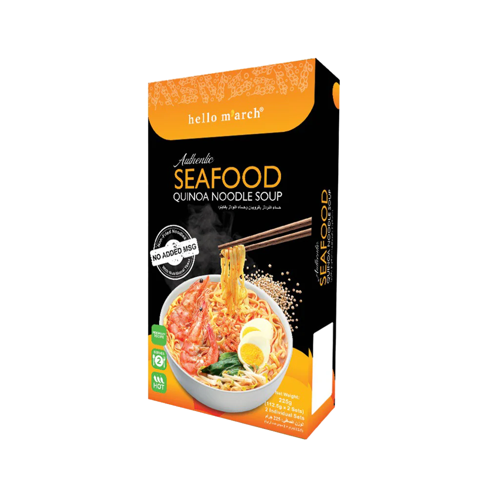 HELLO M'ARCH Authentic Seafood Quinoa Noodle Soup 225g - Image 2