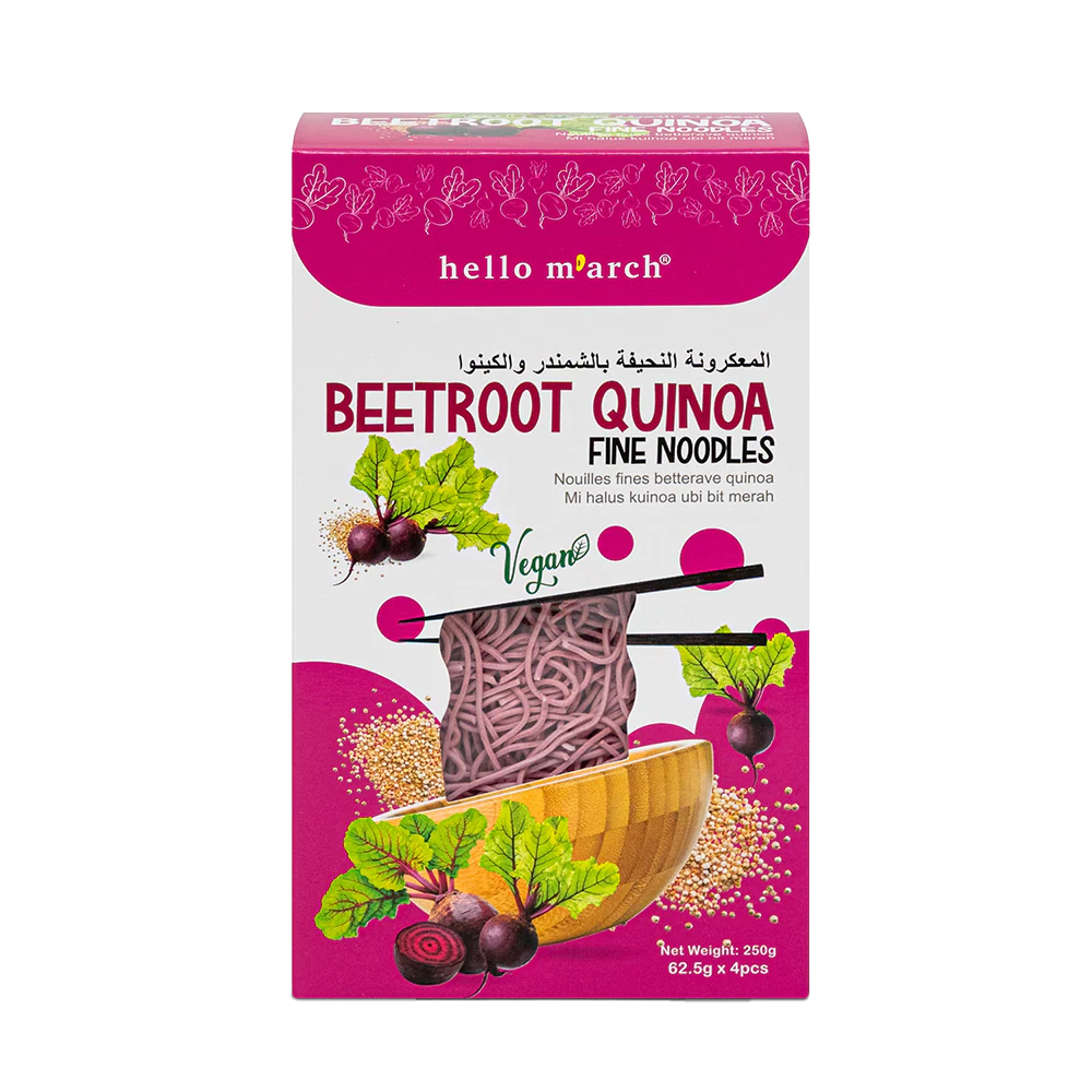 HELLO M'ARCH Beetroot Quinoa Fine Noodles 250g