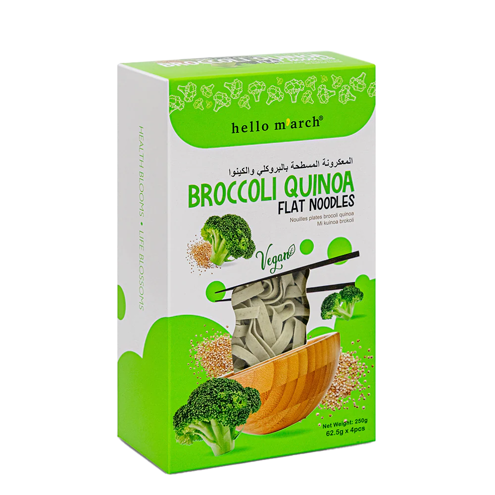HELLO M'ARCH Broccoli Quinoa Flat Noodles 250g - Image 2