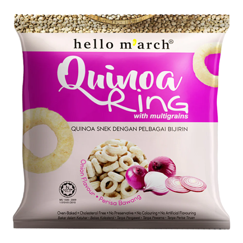 HELLO MARCH Quinoa Ring - Onion Flavour 30g