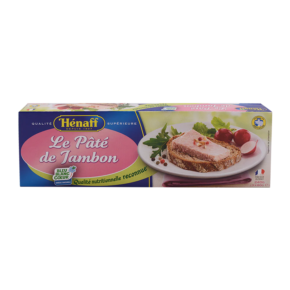 HENAFF Pate De Jambon (3 boxes — 80g)