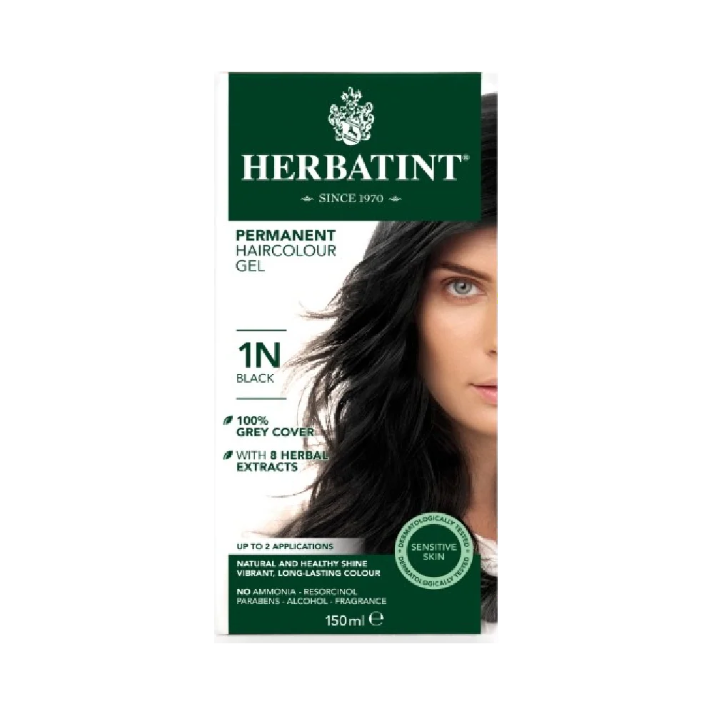HERBATINT Permanent Herbal Hair Color Black 150ML