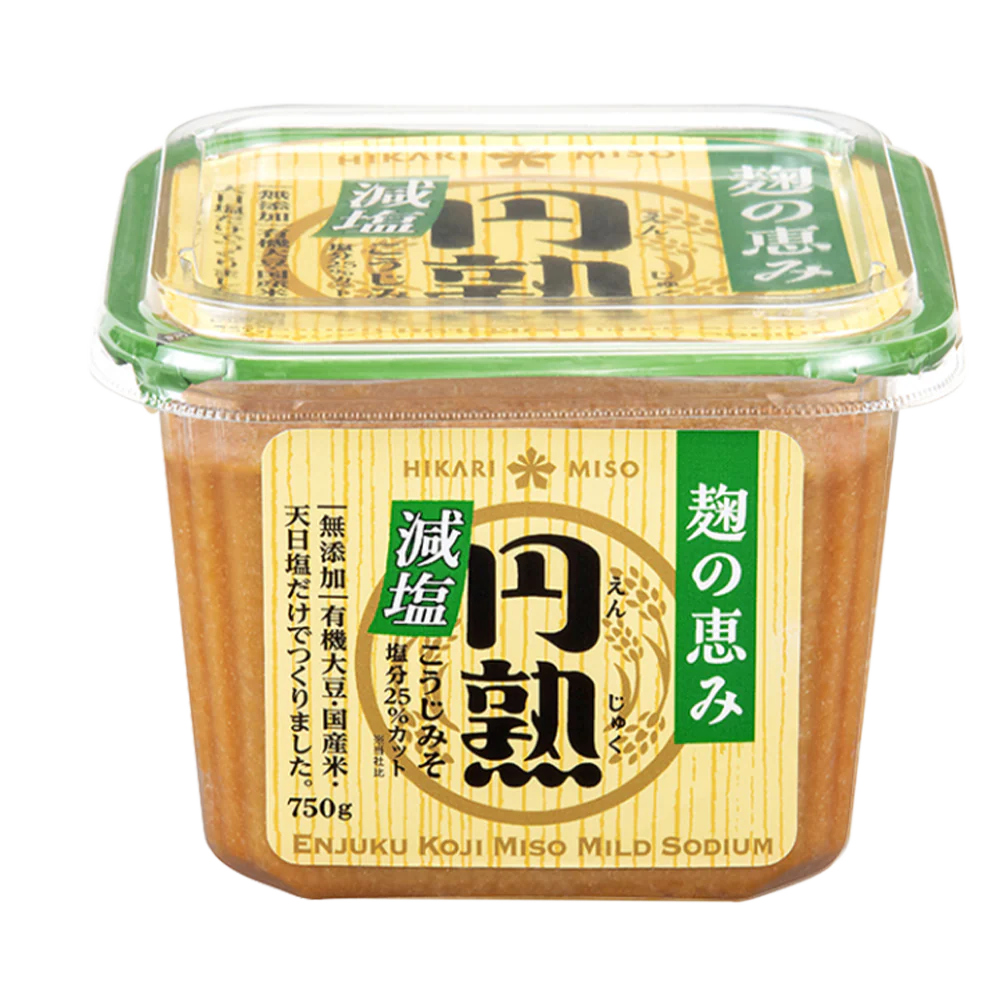 HIKARI MISO Mutenka Enjuku Koji Miso Less Salt 750g