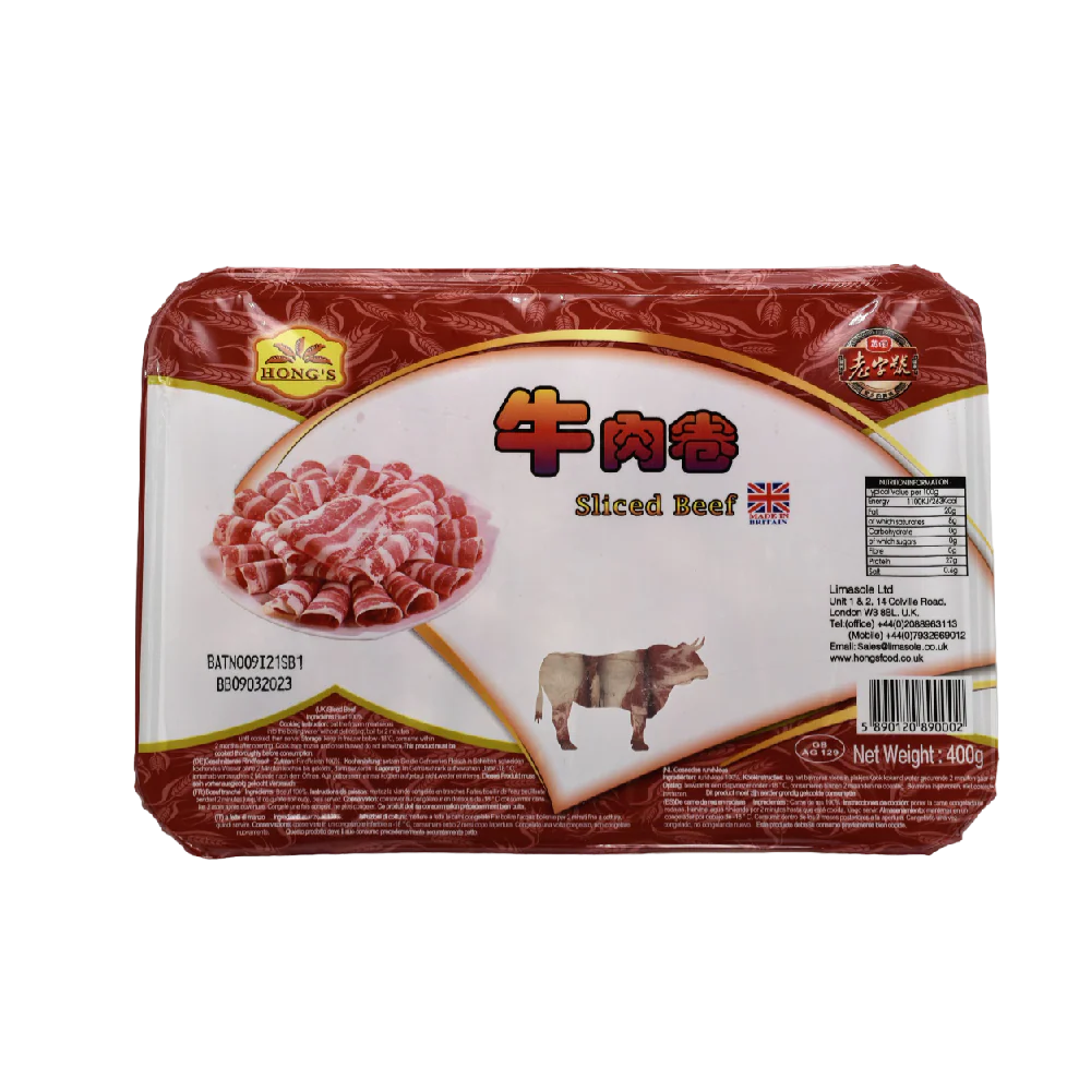 HONG'S Curly Beef Slice 400g