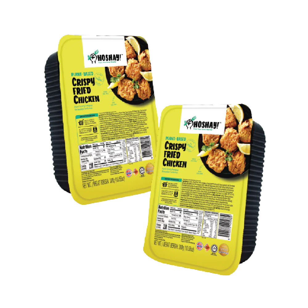 HOSHAY Plantbased Crispy Fried Chicken (6pcs) 300g (Frozen) - Image 2