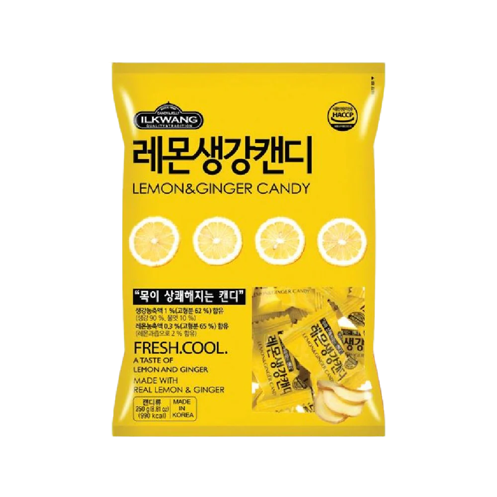 ILGWANG Lemon Ginger Candy 250g
