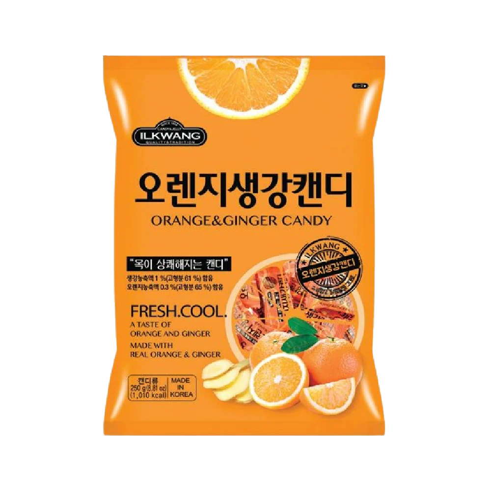 ILGWANG Orange Ginger Candy 250g