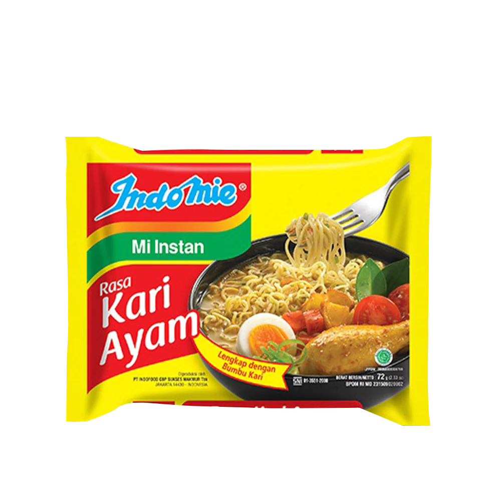 INDOMIE Rasa Kari Ayam (Soup Chicken Curry Noodles) 72g