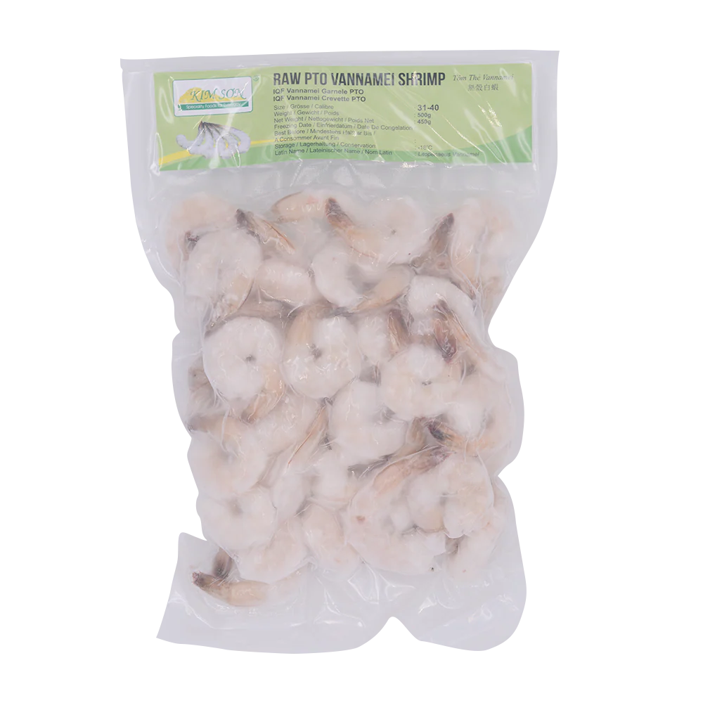 Kimson IQF Vannamei PTO 31/40 500g (Frozen)