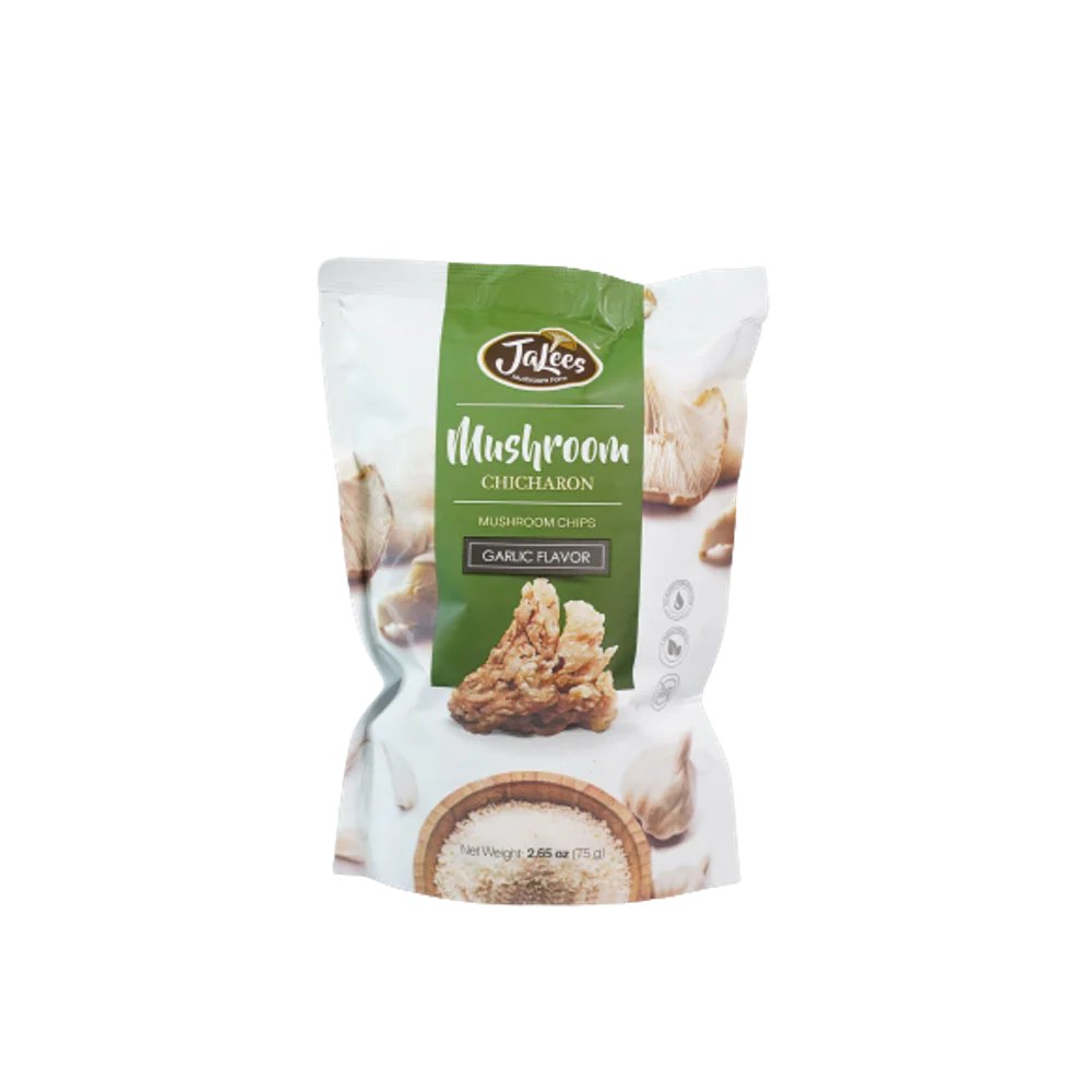 Ja Lees Farm Mushroom Chicharon Garlic 75g