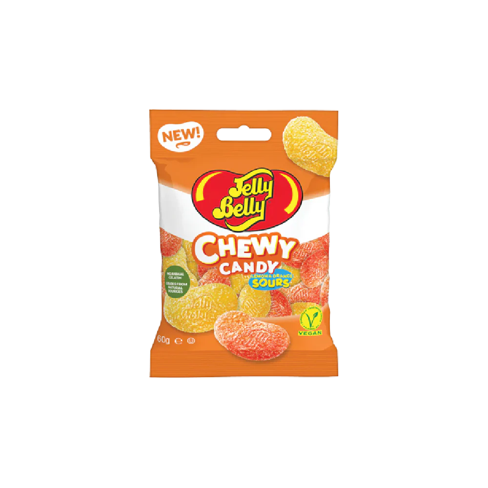 JELLY BELLY Sour Lemon and Orange Chewy Candy 60g