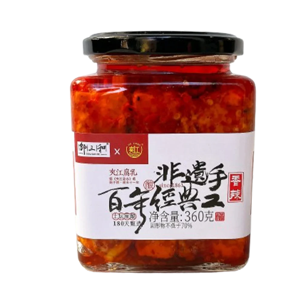 JIAJIANG Fermented Bean Curd Spicy Flavour 360g